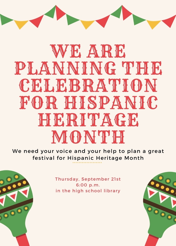 Hispanic Heritage month planning English 