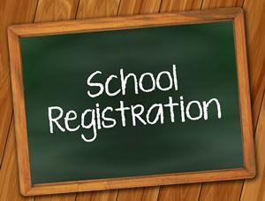 School Registration Sign