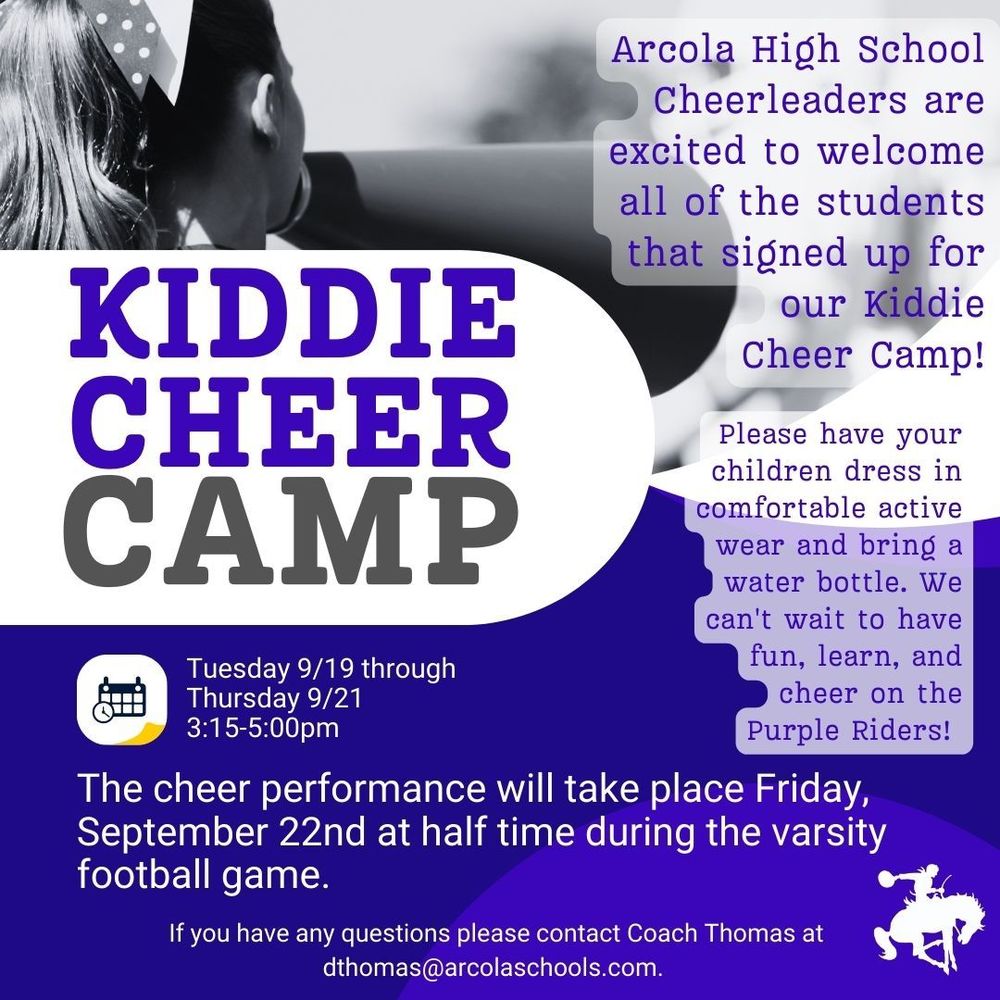 Kiddie Cheer Camp is next week!